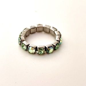 Adjustable rhinestone ring Wear 2 for layered look